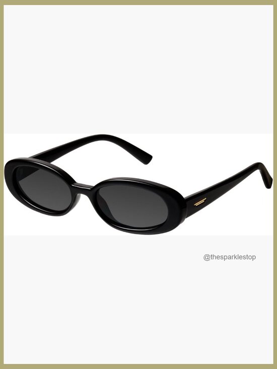 Retro Tiny Oval Sunglasses for Small Face Narrow Style main image 4